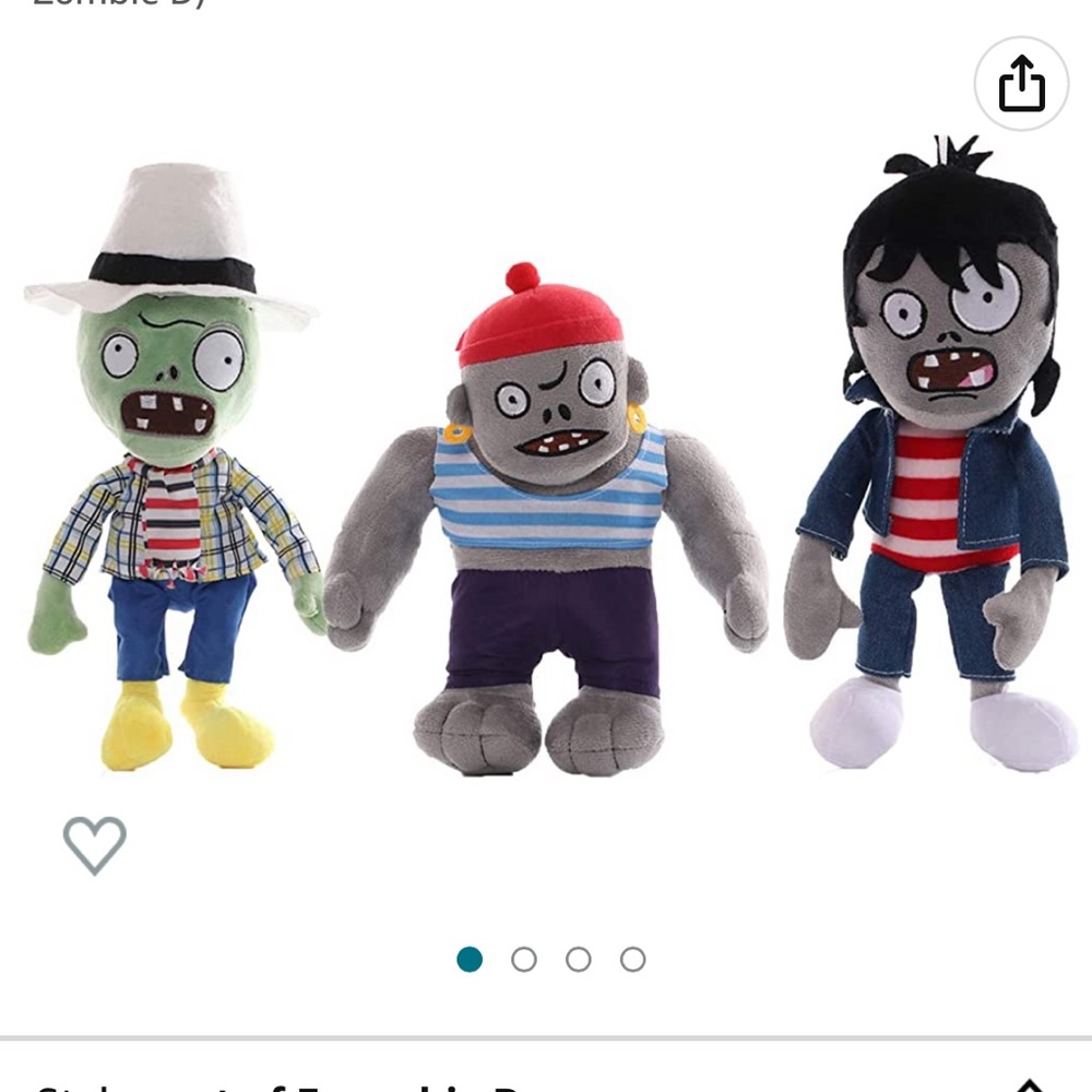 Zombie stuffed plush toys